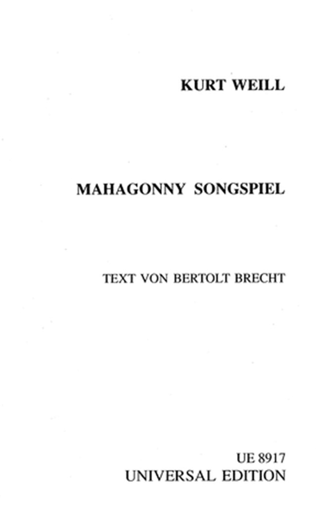 Mahagonny Songspiel